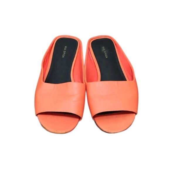 Via Spiga Women's Hana Leather Slide Sandals Size 6.5 - Picture 6 of 11